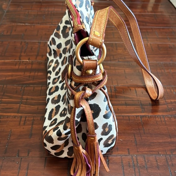 Dooney and Bourke “Sample Bag” shoulder satchel ONE OF A KIND OOAK cheetah EUC - Picture 3 of 8